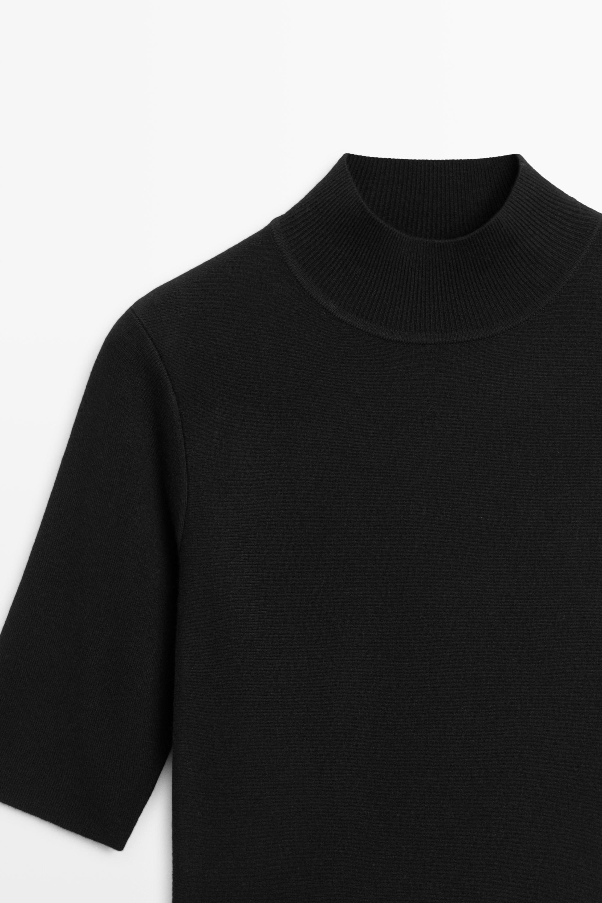 Top en maille avec détail basque